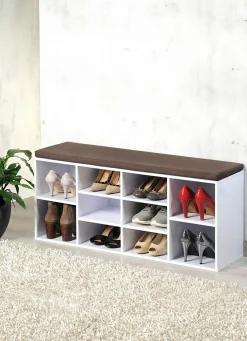 Schuhbank mit Sitzkissen