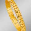 Schweres Armband in Geflecht-Optik mit Kastenschloss