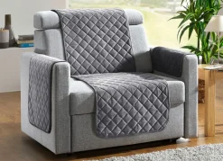 Sessel,- Couch,- und Armlehnschoner mit Bandeinfassung
