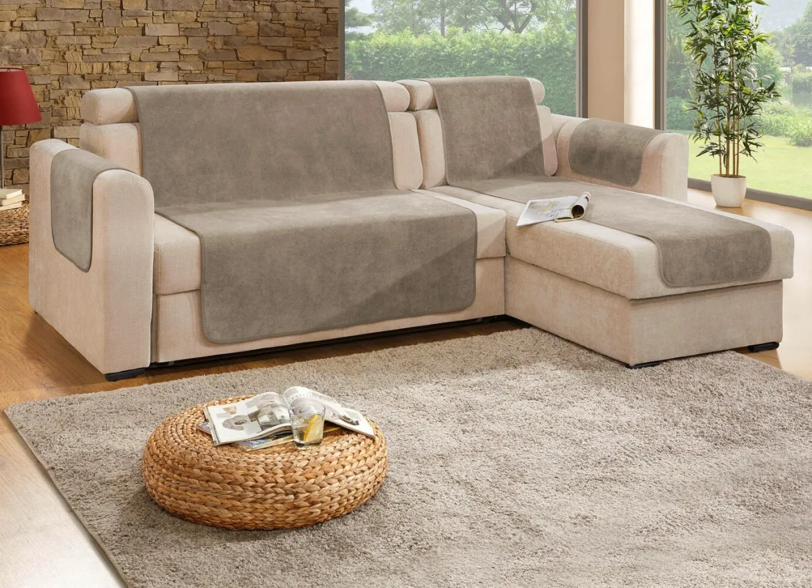 Sessel- und Sofaschoner mit Fleckschutz und Anti-Rutsch-Beschichtung