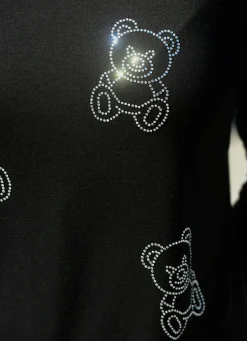 Shirt mit Bärchen-Strasszier