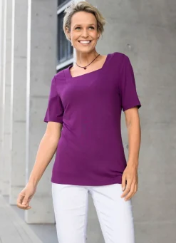 Shirt mit Karree-Ausschnitt