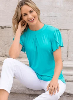 Shirt mit Kellerfalte in 2 Farben