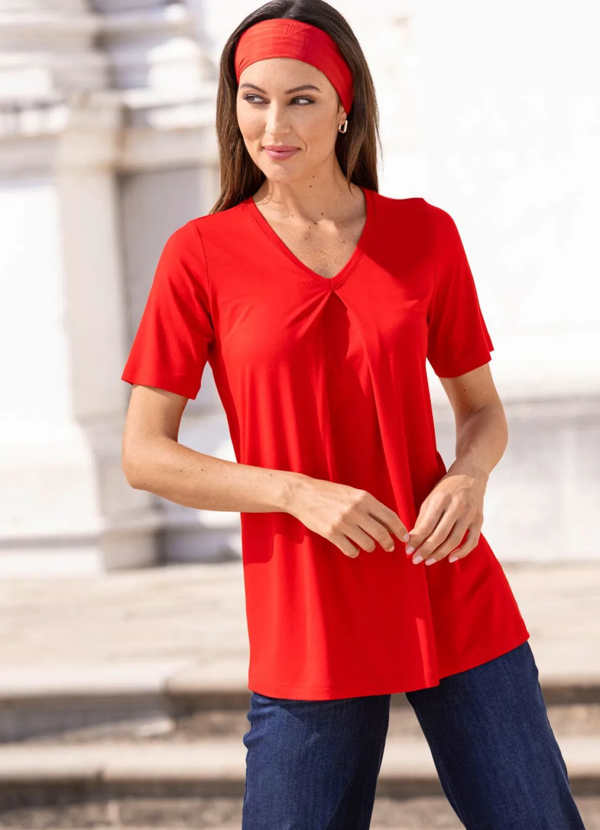 Shirt mit Kellerfalte in 2 Farben
