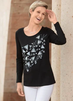 Shirt mit Kontrastdruck