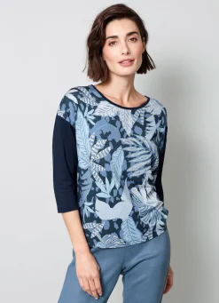 Shirt mit 3/4-langen Ärmeln