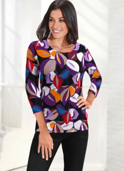 Shirt mit 3/4-langen Ärmeln