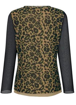 Shirt mit Netz-Jersey