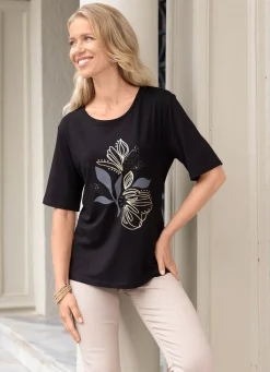 Shirt mit Paillettenzier