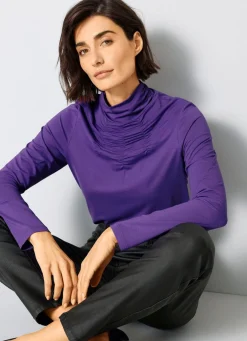 Shirt mit Raffungen in 5 Farben