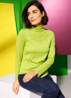 Shirt mit Raffungen in 5 Farben
