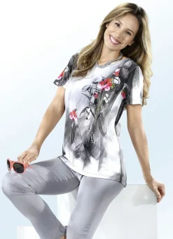 Shirt mit rundem Halsausschnitt