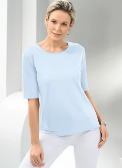 Shirt mit rundem Halsausschnitt in 10 Farben