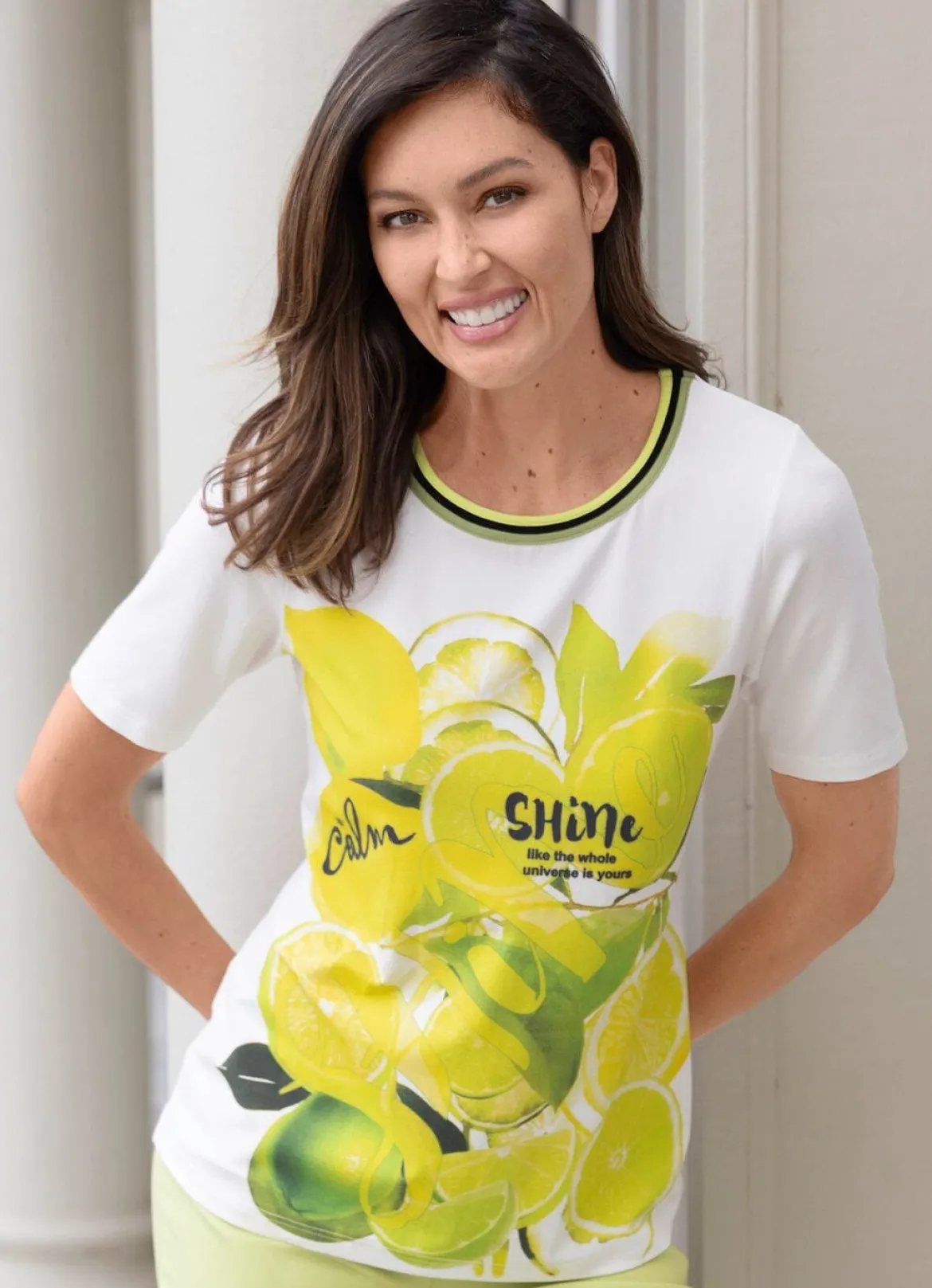 Shirt mit Rundhals