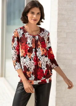 Shirt mit schöner Fältelung in 2 Farben