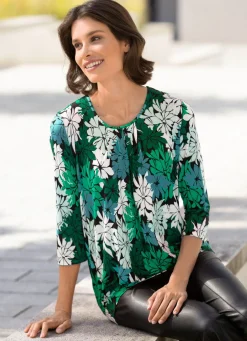 Shirt mit schöner Fältelung in 2 Farben