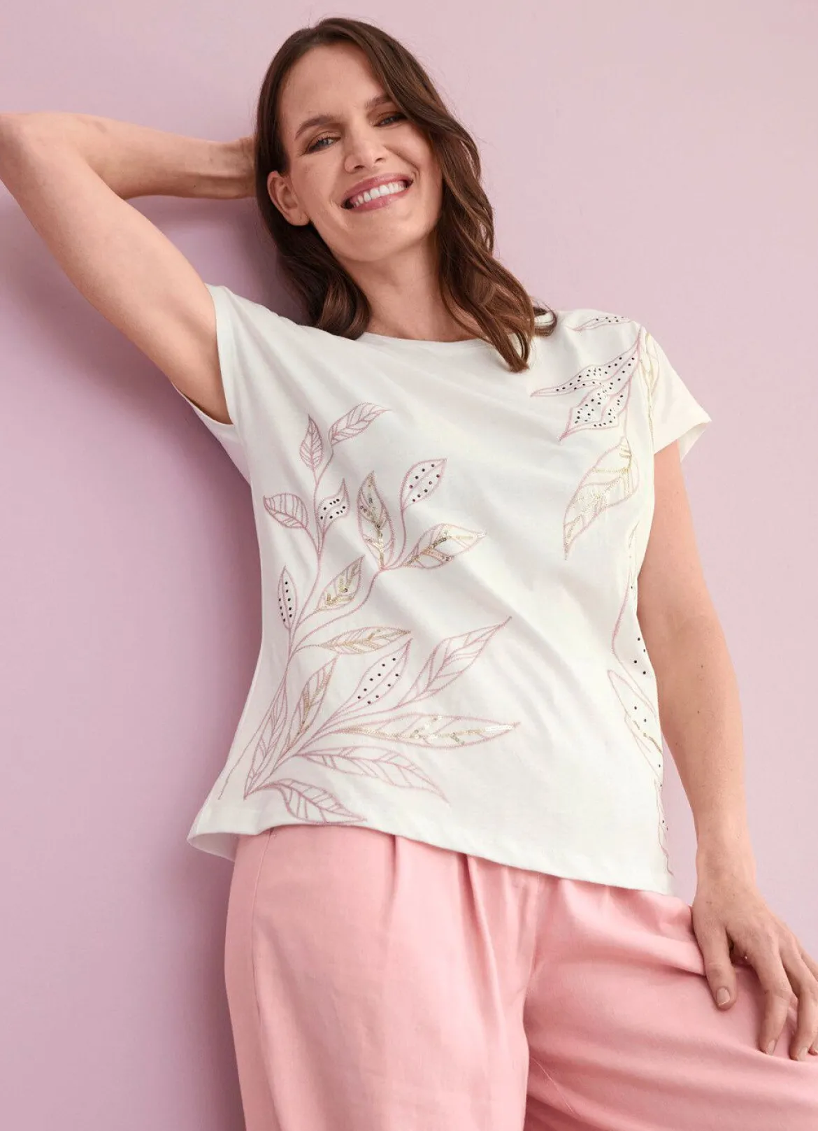 Shirt mit Stickerei