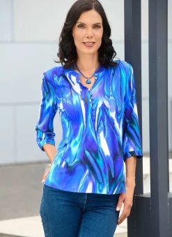 Shirt-Tunika mit attraktiver Biesenzier