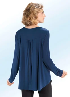 Shirt-Tunika mit rundem Halsausschnitt