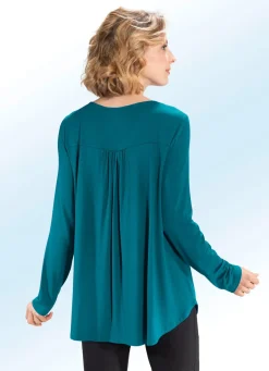 Shirt-Tunika mit rundem Halsausschnitt