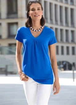Shirt-Tunika mit V-Ausschnitt