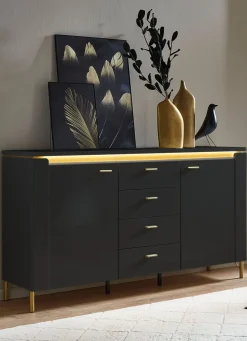 Sideboard mit LED-Beleuchtung und Softclose