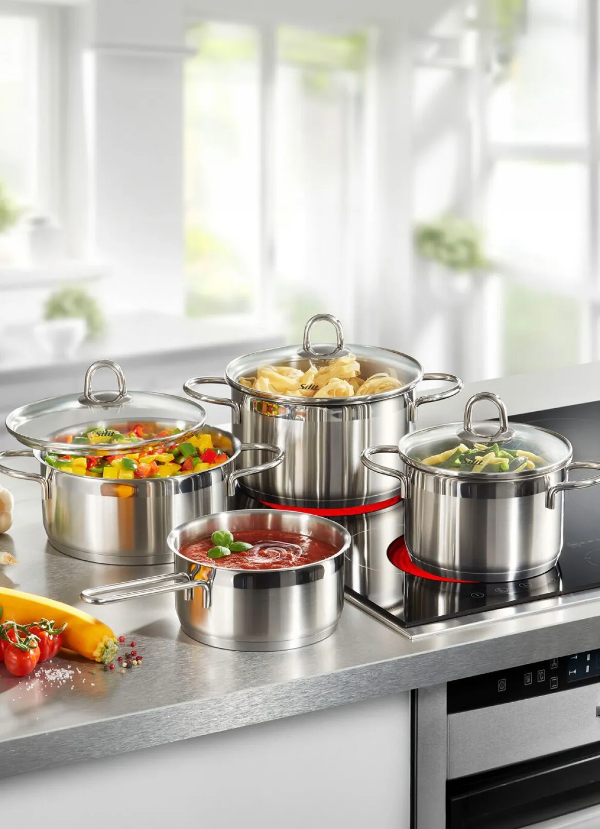 Silit Kochtopf-Set, 7-teilig