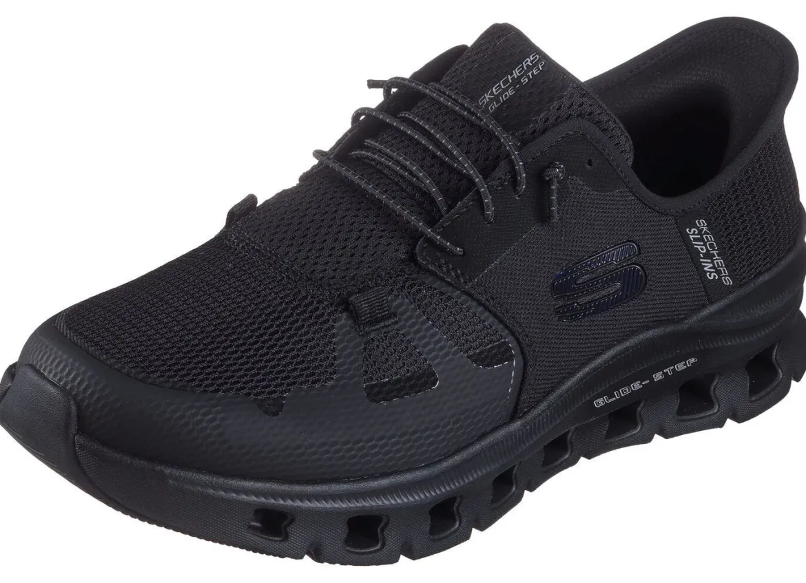 SKECHERS, Herren-Sneaker, mit geformter Slip-Ins Fersenplatte