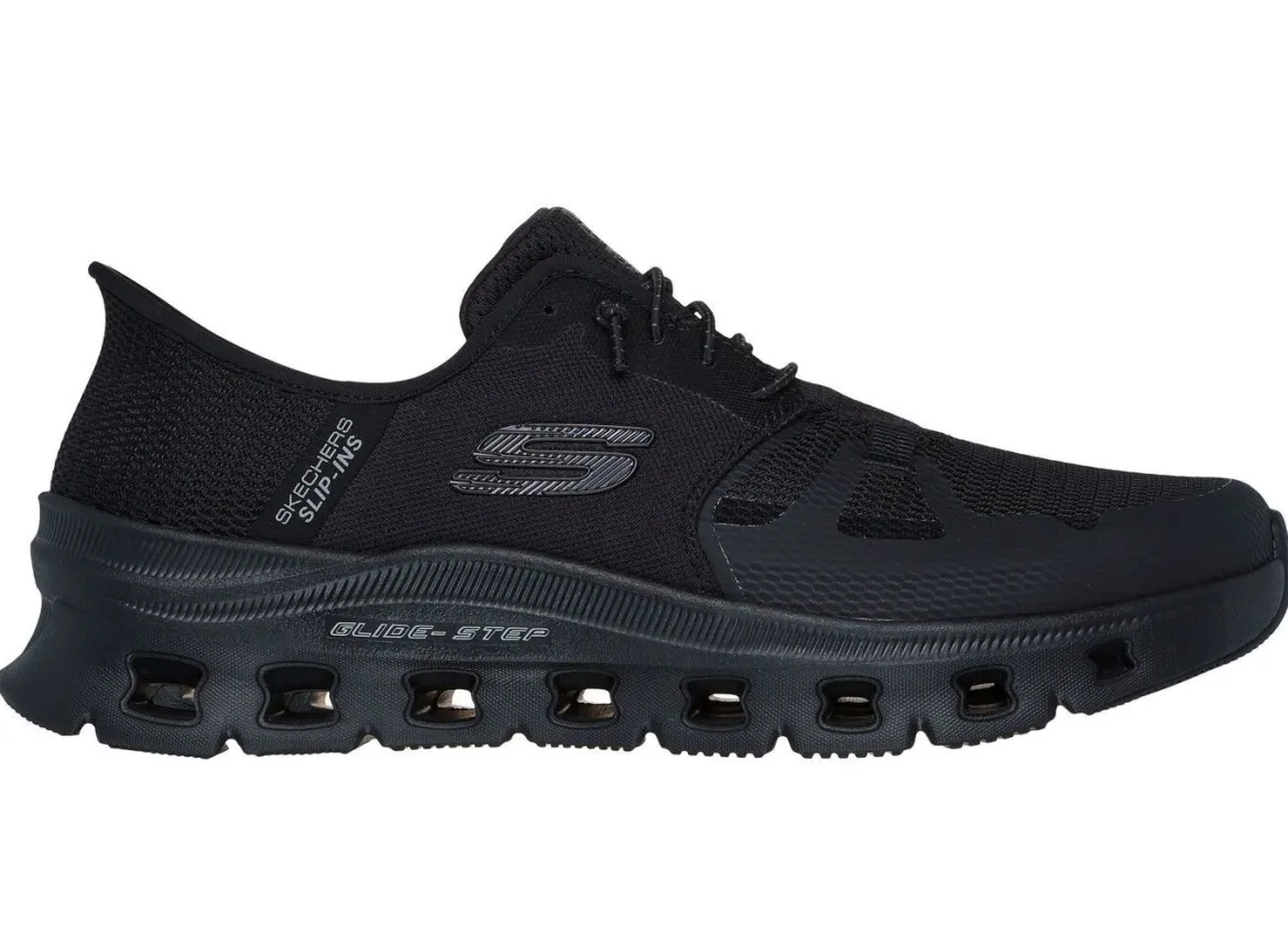 SKECHERS, Herren-Sneaker, mit geformter Slip-Ins Fersenplatte