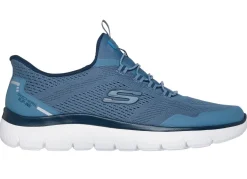 SKECHERS, sportliche Herren-Sneaker, mit geformter Slip-Ins Fersenplatte