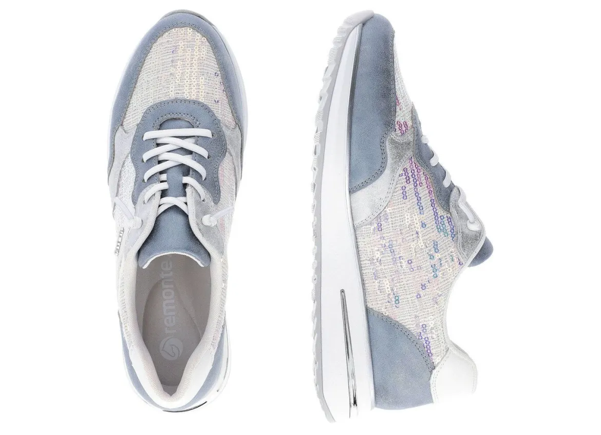 Sneaker mit schimmernden Pailletten