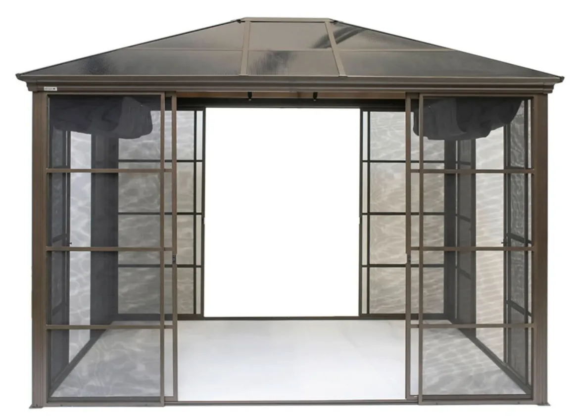SOJAG Aluminium Pavillon Castel in edlem Bronzeton