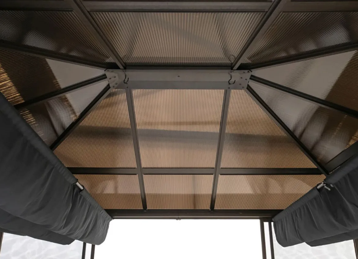 SOJAG Aluminium Pavillon Castel in edlem Bronzeton