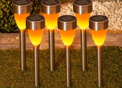 Solarstecker mit Flackereffekt, 6er-Set