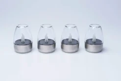 Solar-Windlichter, 4er-Set