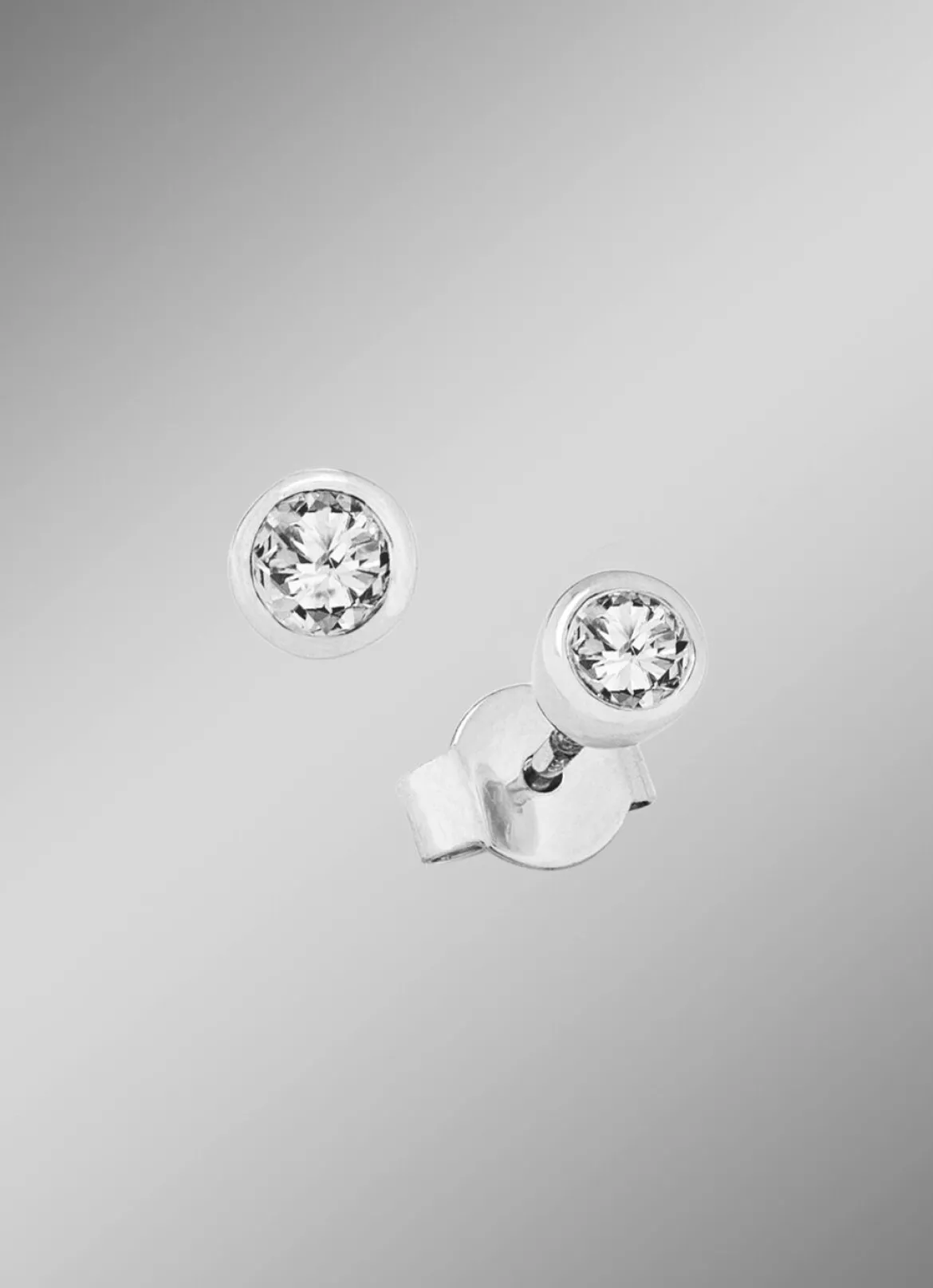 Solitär-Ohrstecker mit Brillanten