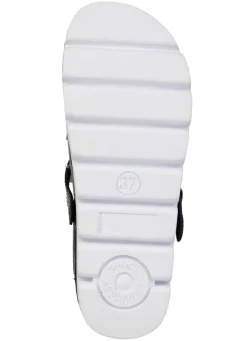 Sommerliche Damen-Clogs, aus Leder