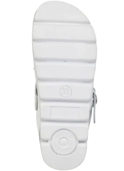 Sommerliche Damen-Clogs, aus Leder