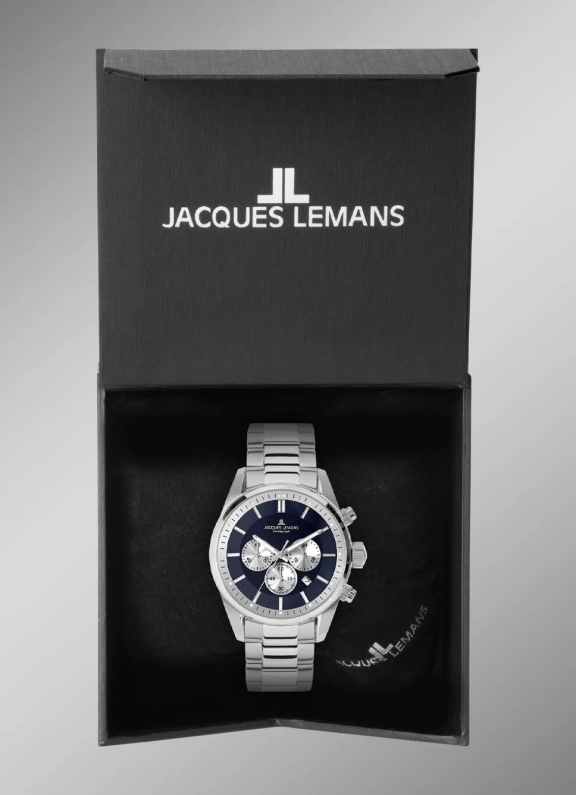 Sportliche Herrenuhr aus massiv Edelstah