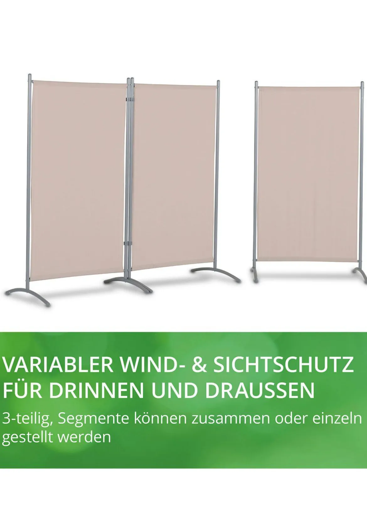Standfeste Stellwand, 3-teilig