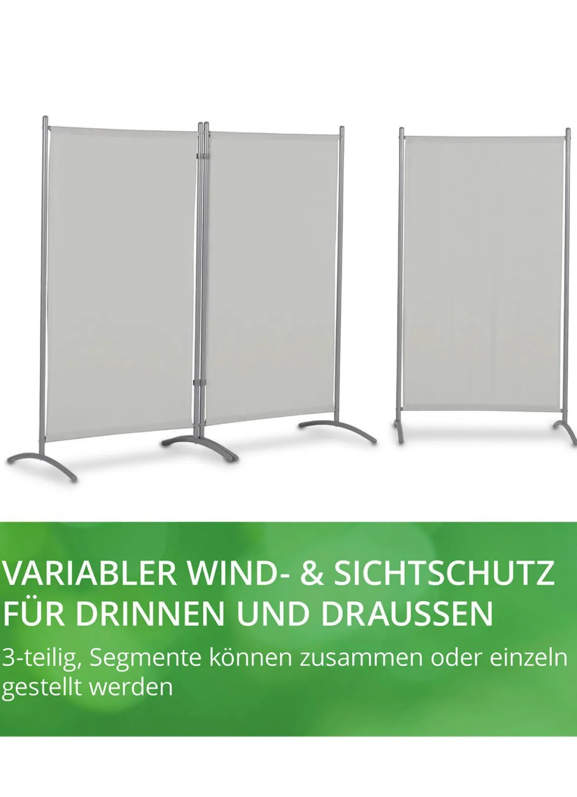 Standfeste Stellwand, 3-teilig