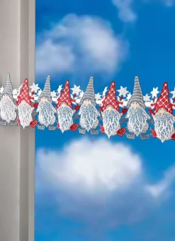 Stangendekoration aus echter Plauener Spitze