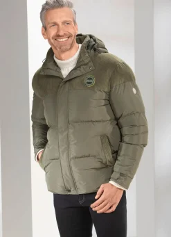 Steppjacke mit Cordbesatz