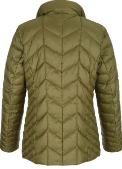 Steppjacke mit Reißverschluss unter der Druckerleiste
