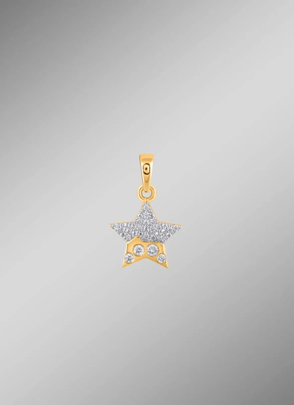 Stern-Anhänger mit 20 Brillanten
