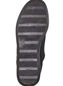 Stiefelette aus weichem, gestepptem Nubukmaterial