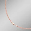 Stilvolle Kordel-Halskette in Roségold