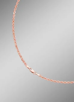 Stilvolle Kordel-Halskette in Roségold