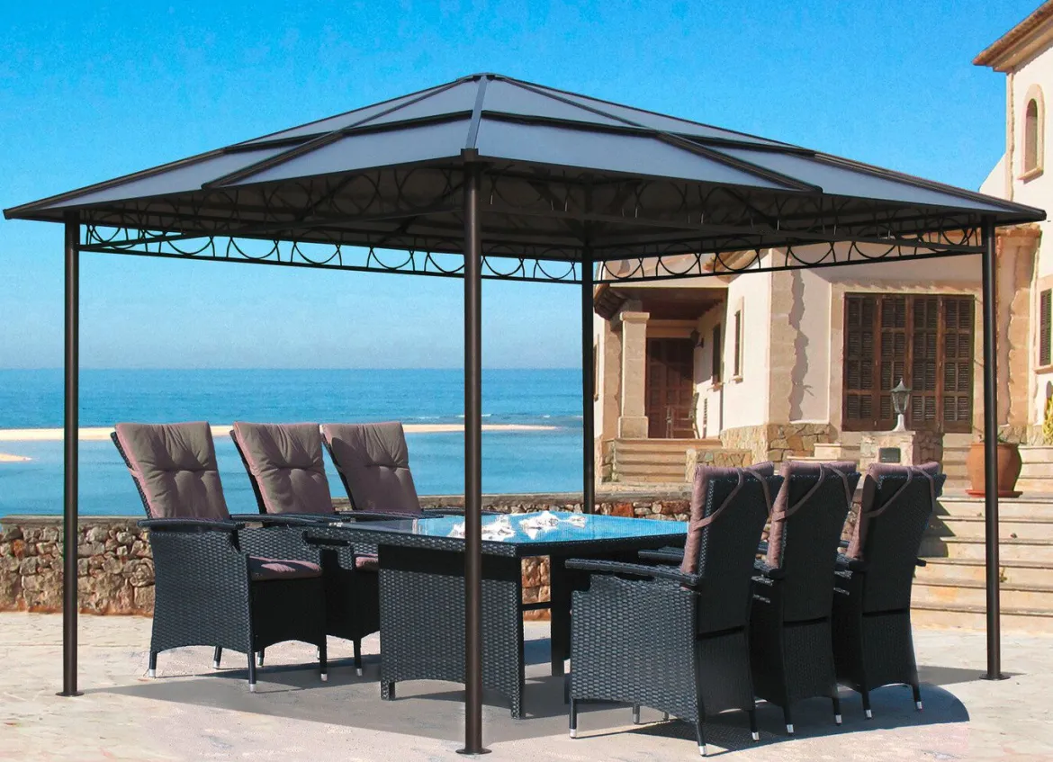 Stilvoller Hardtop-Pavillon