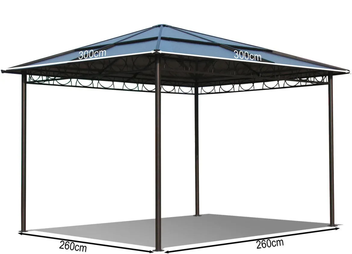 Stilvoller Hardtop-Pavillon